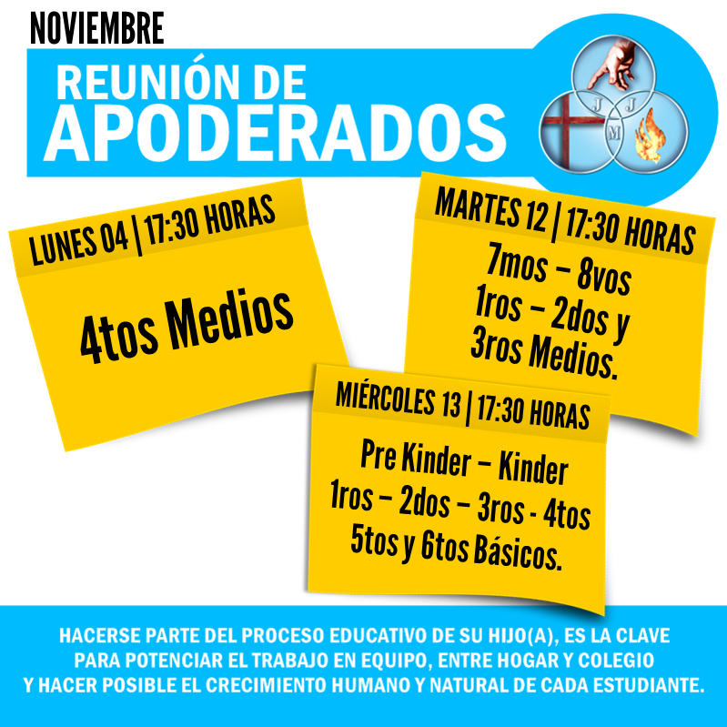 REUNIÓN DE APODERADOS DEL MES DE NOVIEMBRE