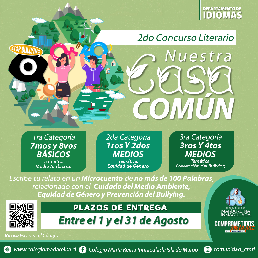 CONCURSO LITERARIO DE MICROCUENTOS “NUESTRA CASA COMÚN”